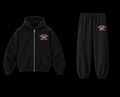 Saint-Tropez Sweatsuit (Black/Pink)