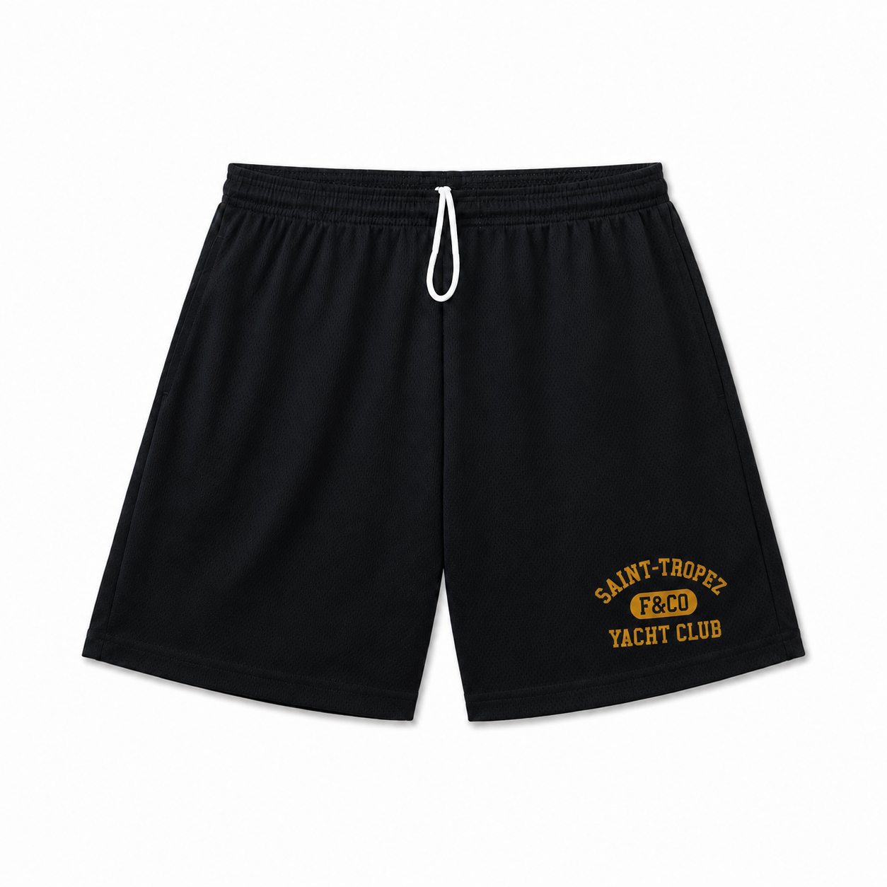 Saint-Tropez Gym Shorts (Black)